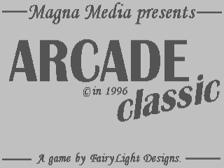 Arcade Classic Pak title screen for Commodore 64